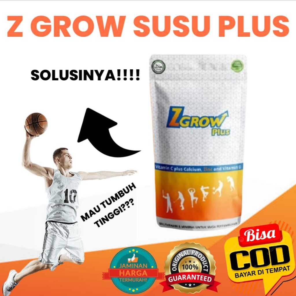 Susu Peninggi Badan Z Grow Plus - Dukung Perkembangan Tinggi Badan dengan Nutrisi Tepat