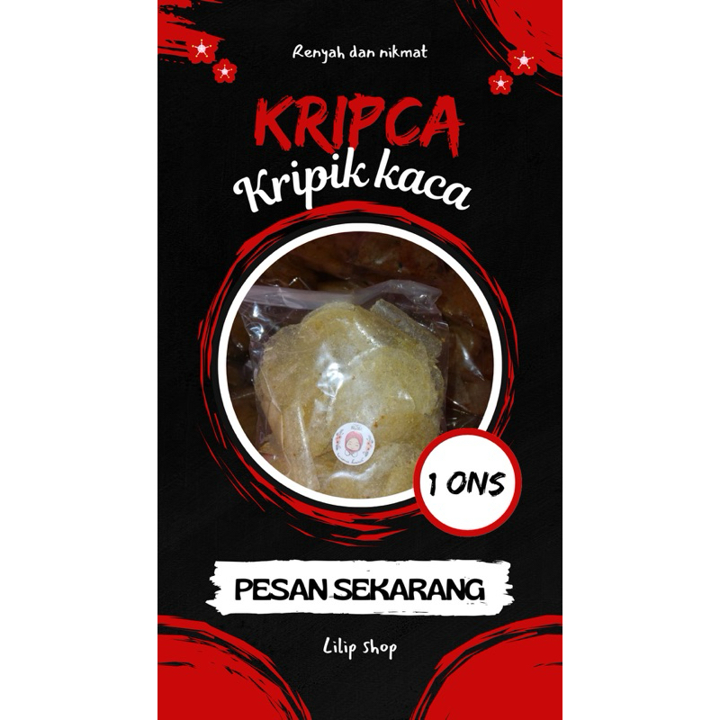 

Kripca Kripik Kaca 1 Ons
