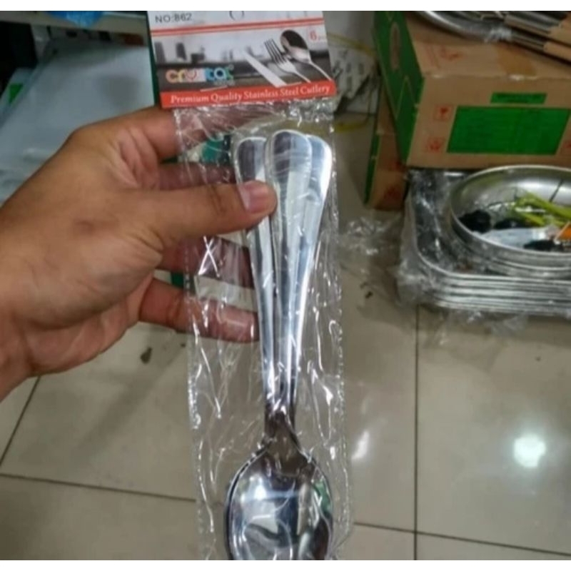 sendok makan stainless steel tebal/lusin