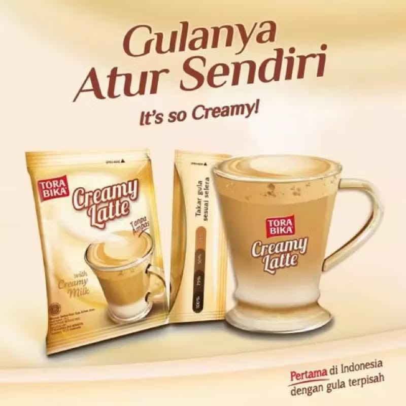 

TORABIKA Creamy Latte Gula Terpisah (1 renteng isi 10 sachet x 25gram)