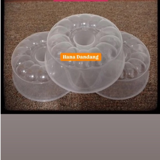 Cetakan Puding Plastik Loyang Agar Agar/lotus plastik bening