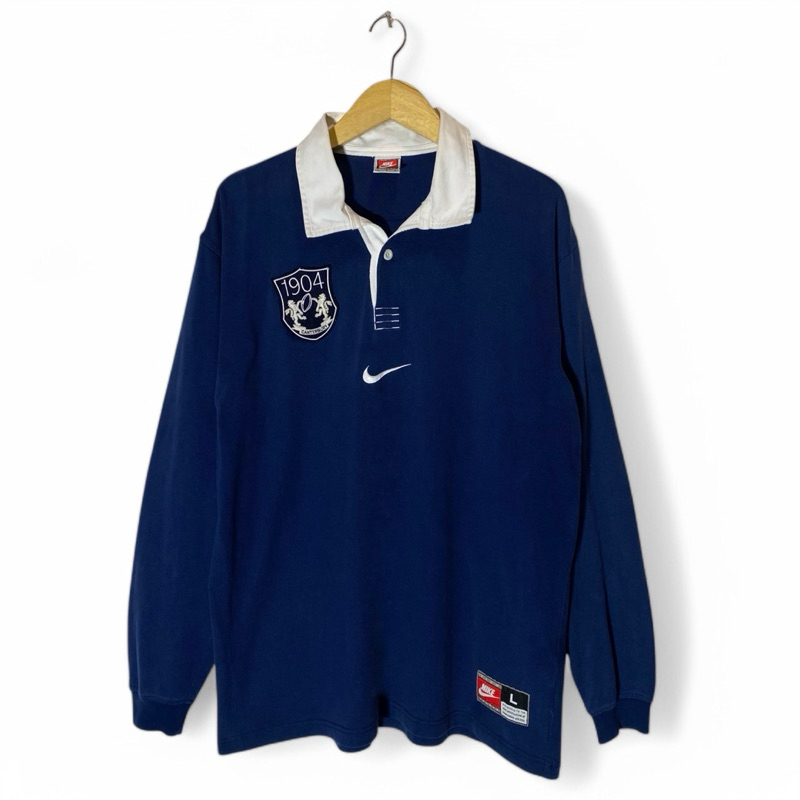 Nike Rugby Center logo Swoosh Vintage Navy Authentic Original