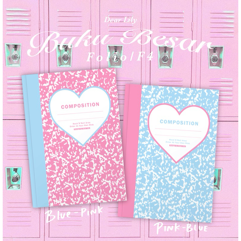 

Dear Lily - Buku Besar Folio F4 Akuntansi Hukum / Buku Jurnal Akuntansi / Buku Catatan Besar Garis Aesthetic