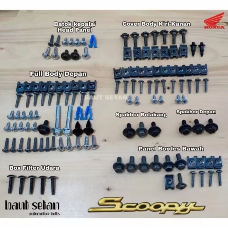 Baut full body scoopy FI/baut set Scoopy-FI/baut Scoopy-FI Baut full body scoopy FI/baut set Scoopy-