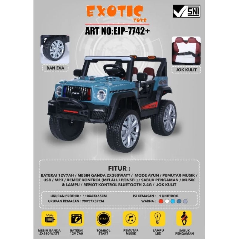 Exotic Toys Ex-7742+ Mainan  Mobil anak