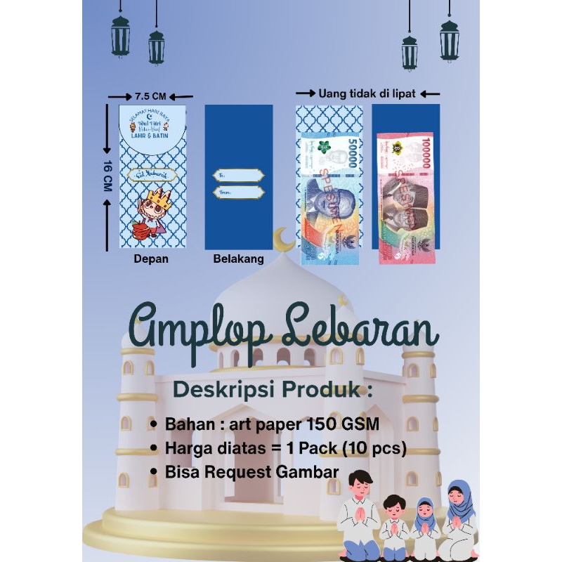 

Amplop lebaran idul fitri labubu