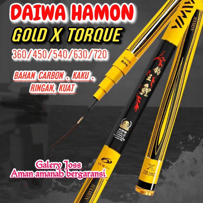 TEGEK DAIWA HAMON 360 450 540 630 720 BAHAN CARBON KAKU RINGAN KUAT