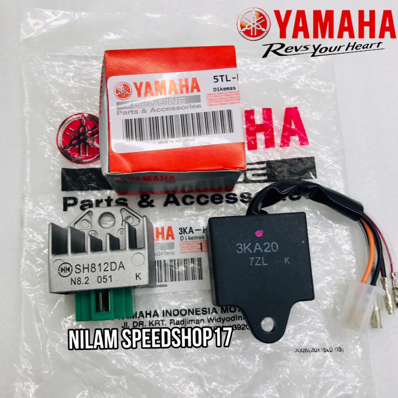 CDI UNIT 3KA+KIPROK REGULATOR 5TL YAMAHA RX KING OLD RX KING NEW RX SPESIAL KODE 3KA ORI