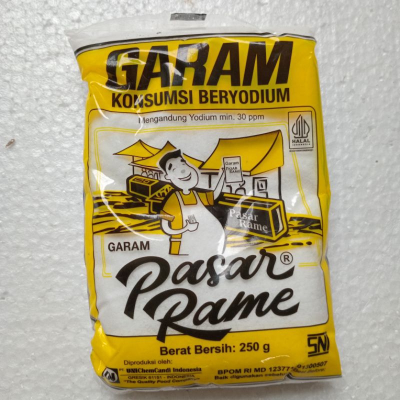 

[per pcs] Garam Konsumsi Beryodium Cap Pasar Rame 250 Gram