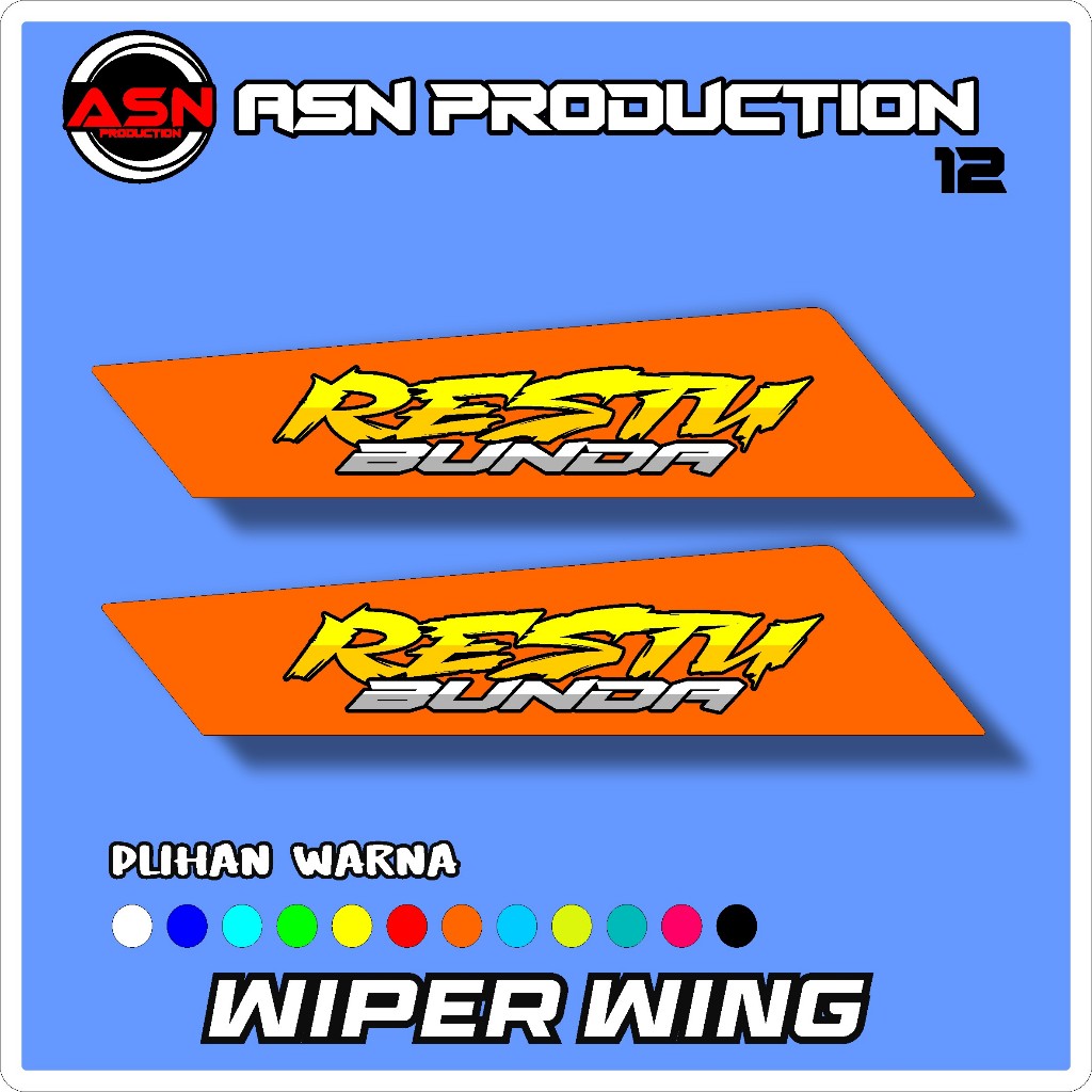 WIPER WING VARIASI UNTUK MOBIL PICK UP VARIASI WIPER GRANDMAX,L300 ,CARRY,TRAGA.KIJANG.PANTHER KODE 
