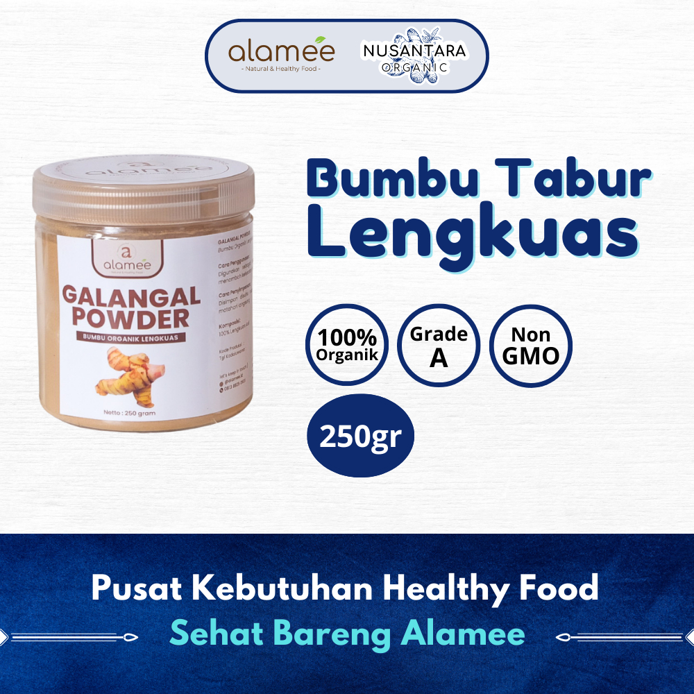 

ALAMEE 250gr Lengkuas Bubuk Asli Galangal Seasoning Powder Murni Tanpa Campuran Bumbu Masak Dapur