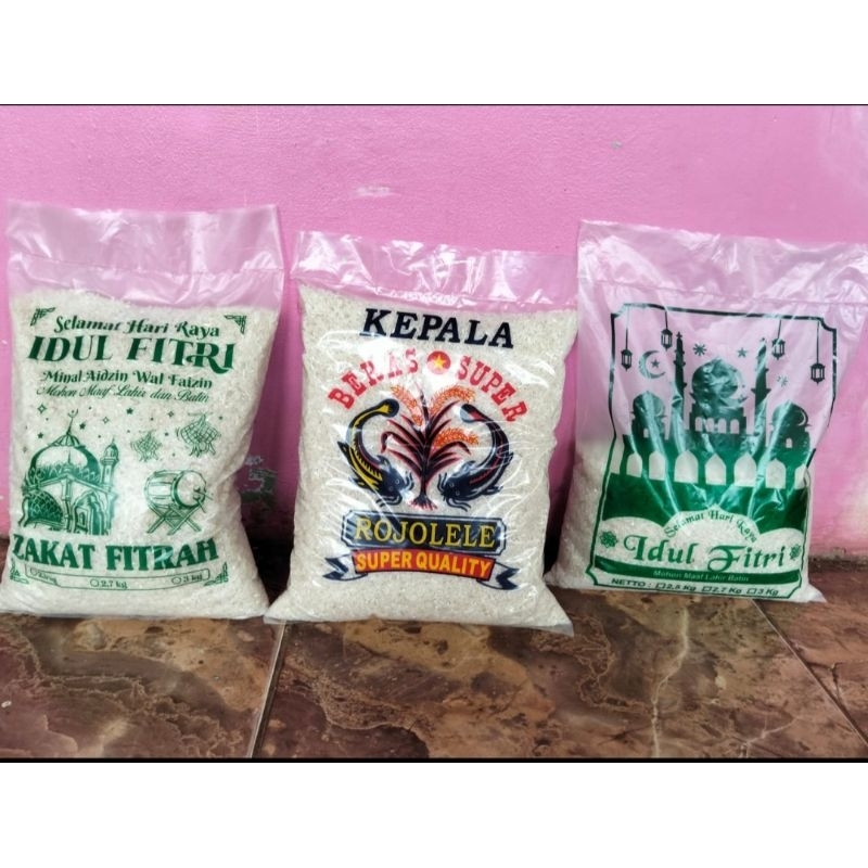 

BERAS ROJO LELE/ZAKAT FITRAH/IDUL FITRI DALAM KEMASAN 3KG 2,5KG 4KG 4LITER