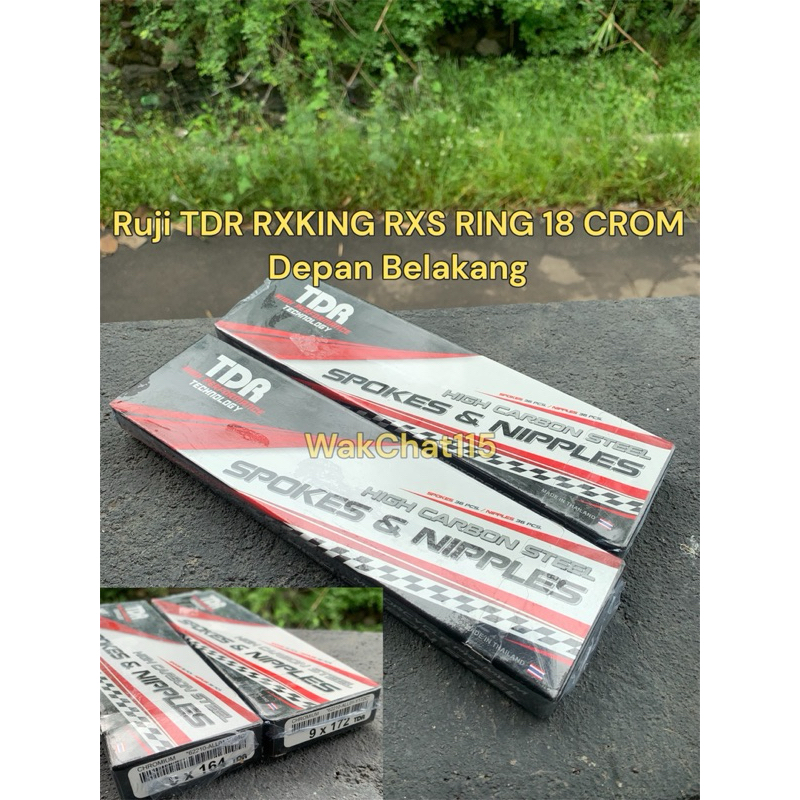 Ruji TDR RXKING RXS RING 18 DEPAN BELAKANG CROM