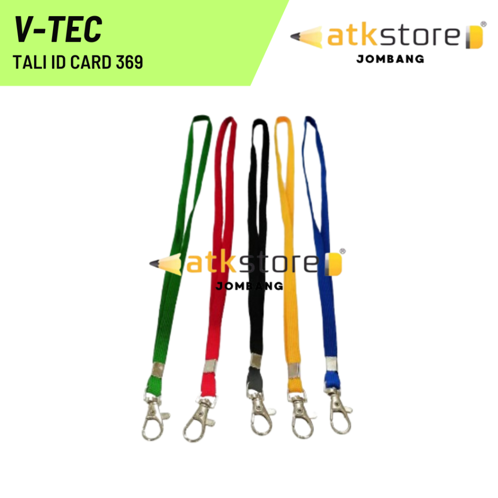 

V-TEC Tali ID Card 369 / V-TEC Tali ID Card / Lanyard / Nylon Kait Hook / Gantungan Name Tag