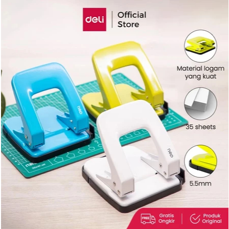 

Deli Pembolong kertas 35 sheets,80mm,Φ5.5mm E0138