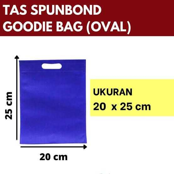 

GOODIE BAG OVAL POLOS UKURAN 20X25 / TAS SPUNBOND HAJATAN / TAS KAIN HAMPERS / TAS PARFUM / KANTONG BELANJA / TAS SOUVENIR ULANG TAHUN