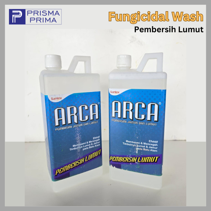 Arca Fungicidal Wash Pembersih Pembasmi Jamur Lumut Batu Alam Stone Coating Tembok