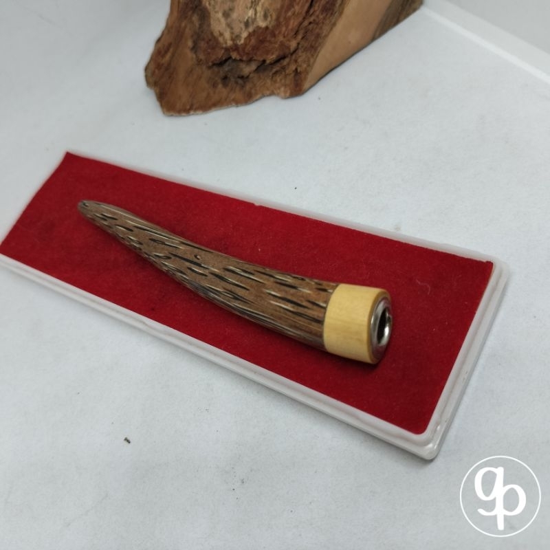 Pipa once / once cangklong / pipa rokok / padutan kayu liwung kombinasi kayu kemuning