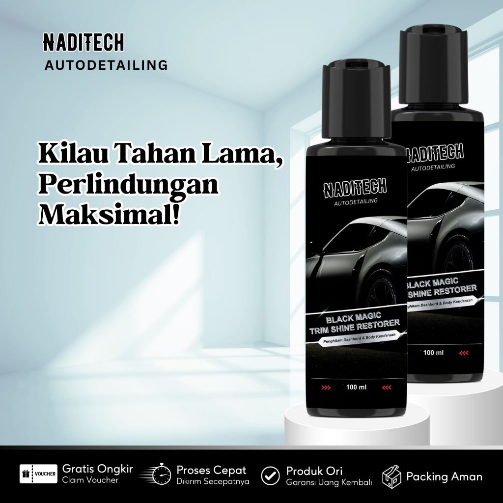 Nadi Tech Penghitam body Kasar Motor dan Mobil Permanen Efek Daun Talas 100ml - Daun Talas