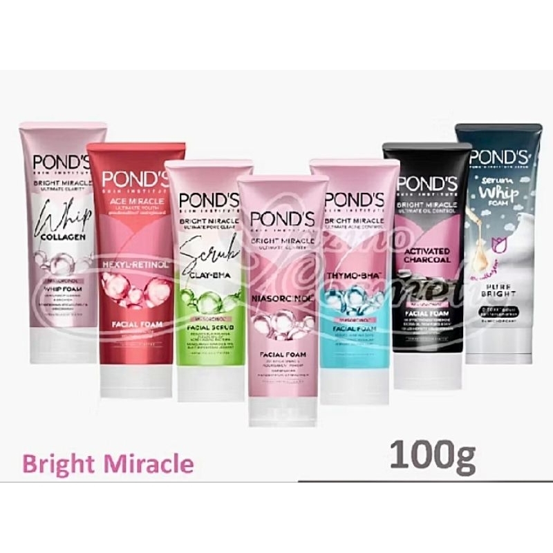 PONDS SABUN CUCI MUKA//BRIGHT MIRACLE FOAM 100gr