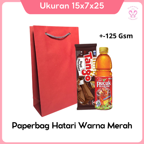 

PAPER BAG HATARI WARNA MERAH PAPERBAG WAFER TANGO DAN TEH PUCUK UKURAN 15X7X25 / TAS KERTAS MURAH/ TAS SOVENIR HAJATAN / GIFT BAG/ PAPERBAG ASUL-ASUL