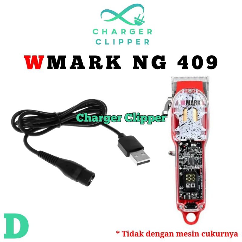 Kabel Charger Wmark NG 409 Pengisi Daya Mesin Cukur Wmark Charger Clipper #D
