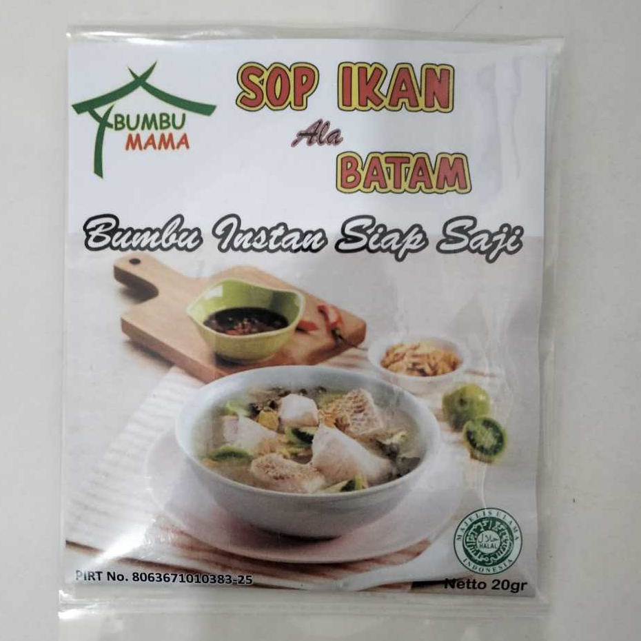 

Bumbu Mama Sop Ikan Ala Batam 20gr - Bumbu Instan Siap Saji