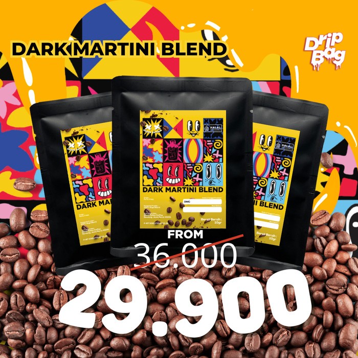 

Dark Martini (1 pcs / 3 pcs ) Drip Bag Coffee - ( kopi instant filter )