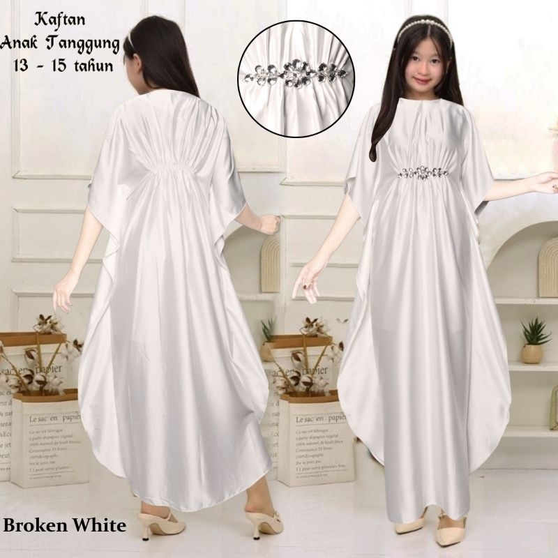 Bundayarti - Kaftan modern anak perempuan tanggung armani silk premium