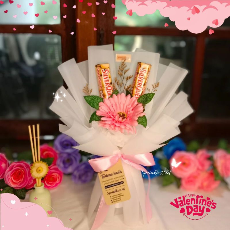 

Buket Wisuda | Buket Wisuda Cokelat Silverqueen | Buket Valentine premium | Buket by Sprins ✨ (SMALL)