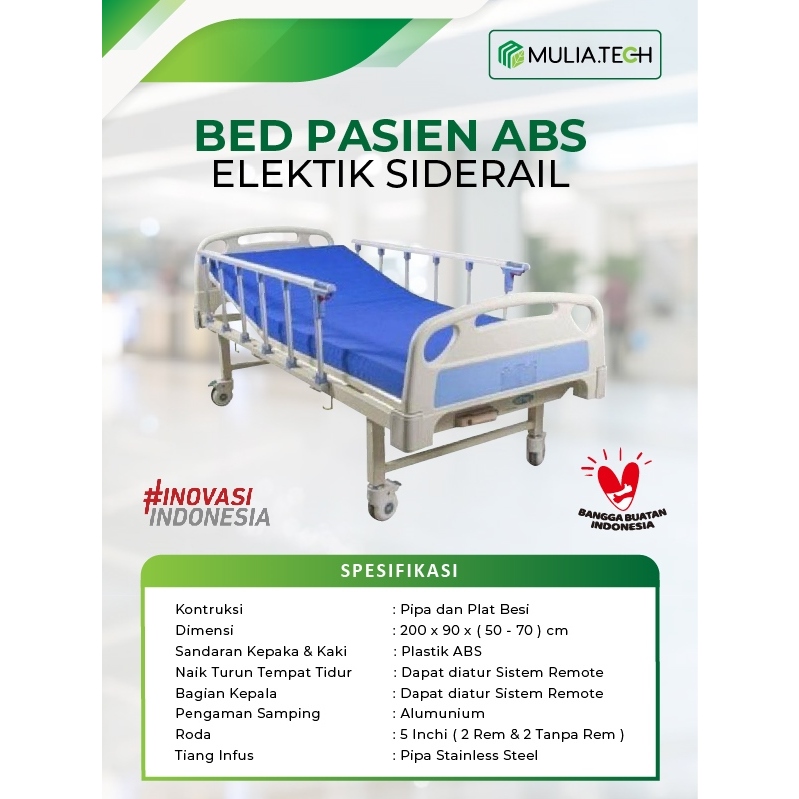 BED PASIEN ELEKTIK ABS MODEL SIDERAIL