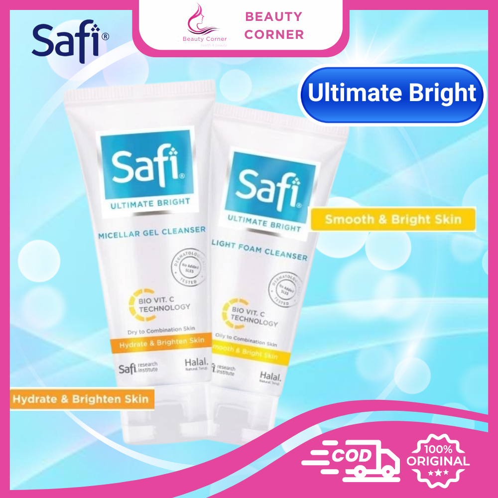 Safi Ultimate Bright Light Foam Cleanser 100ml | Micellar Gel Cleanser 100ml