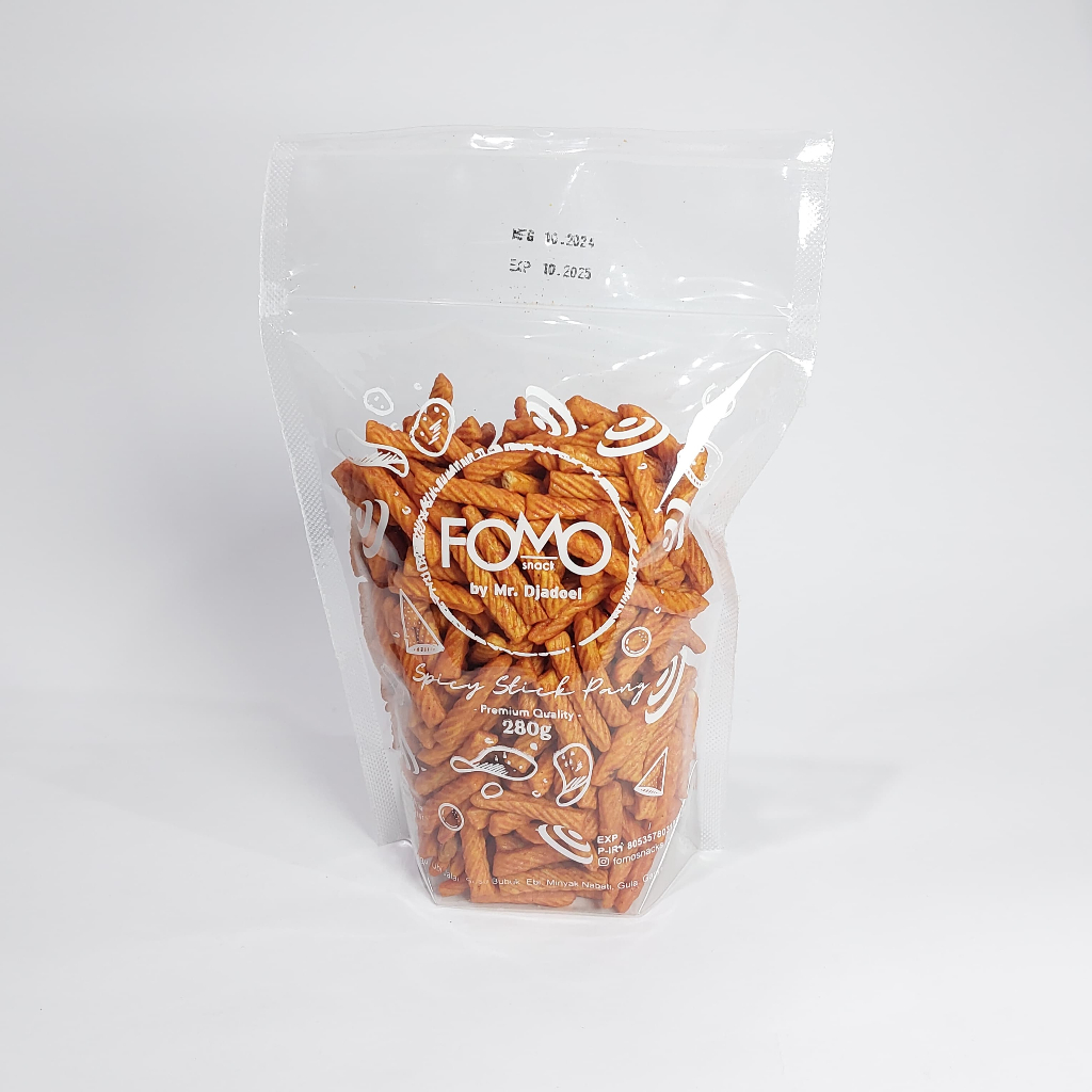 

Spicy Stick Pang Premium (Pouch) 280gr - Fomo Snack by Mr Djadoel Camilan Jadul