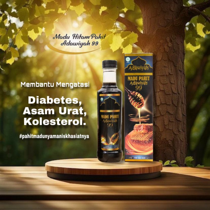Original Madu Hitam Pahit Adawiyah 99 Insulin Propolis Insulin Original Madu Jamu Herbal