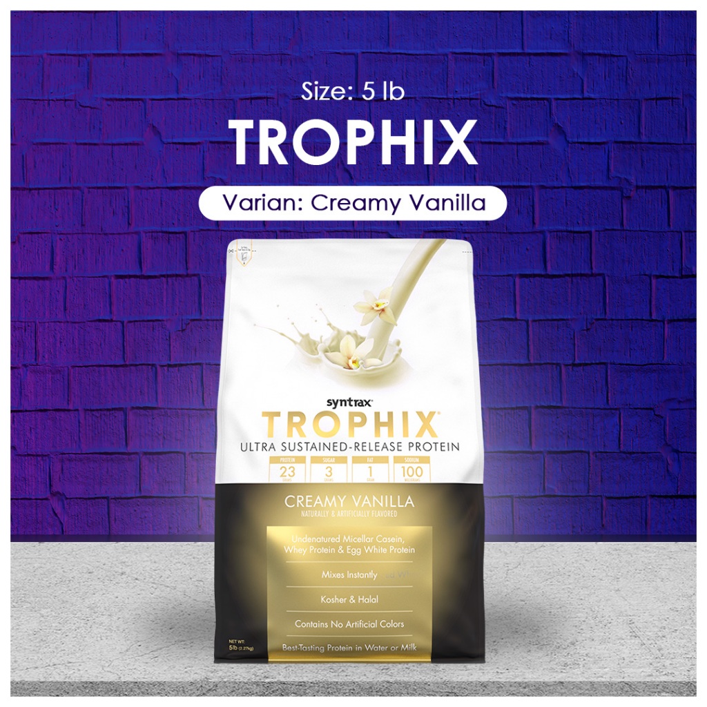 SYNTRAX Trophix Ultra Sustained Release Protein 5lbs - Creamy Vanilla