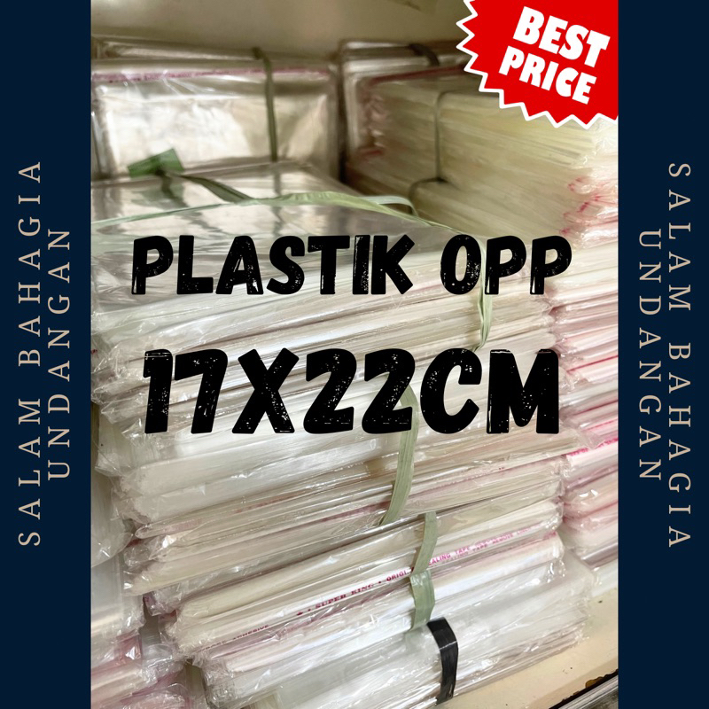 plastik opp seal 17x22 cm - plastik undangan - plastik pembungkus