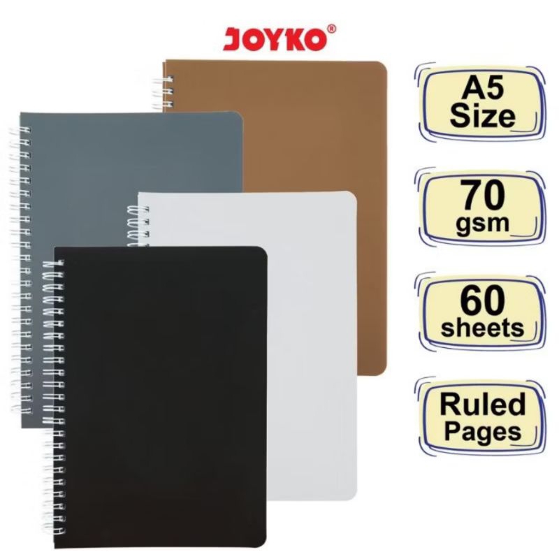 

BUKU CATATAN/NOTEBOOK SPIRAL JOYKO A5 NB-690