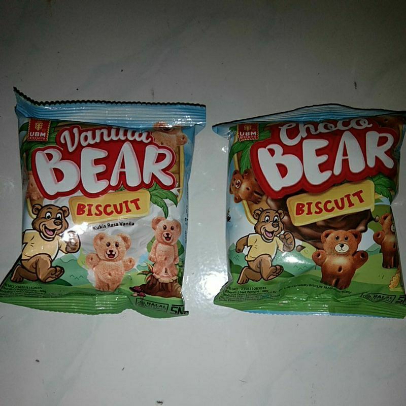 

UBM Bear Choco Vanila biscuit bear ubm biskuit coklat