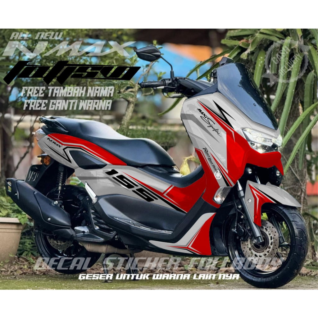 Stiker Decal Nmax NEW Sticker Striping Full Body Custom Aksesoris Variasi Model Nmax