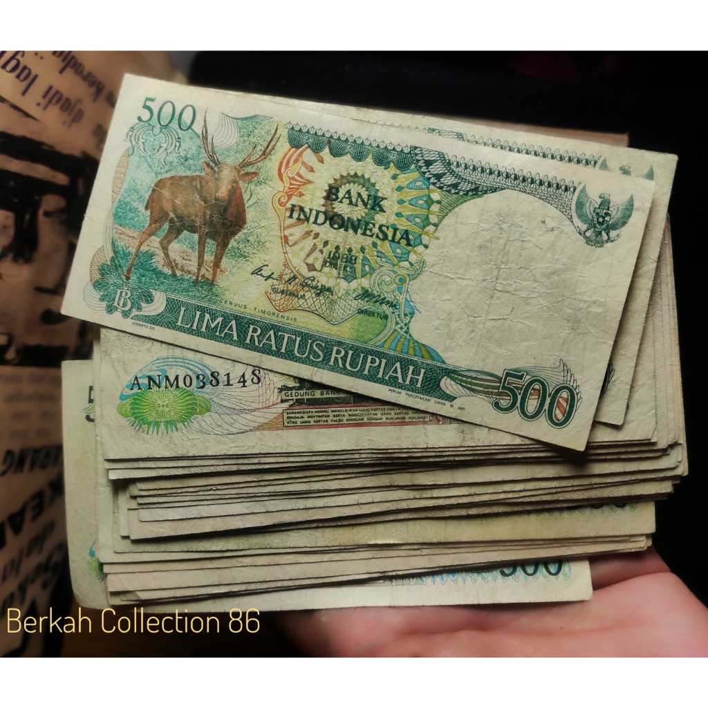 Uang 500 Rupiah Kijang / Menjangan Tahun 1988