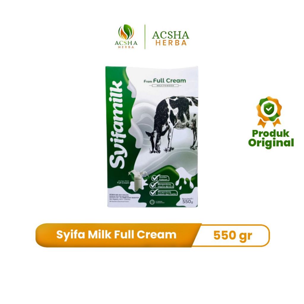 

Syifa Milk Susu Sapi Full Cream - Susu Sapi Penggemuk Badan 550gr