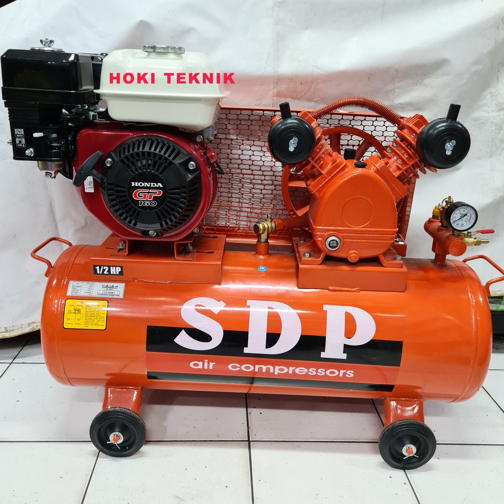 Mesin Kompresor Bensin 1/2HP SDP & Engine Honda GP160