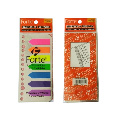 

Pembatas - Penanda Forte 7 warna / Sticky note panah bahan plastik