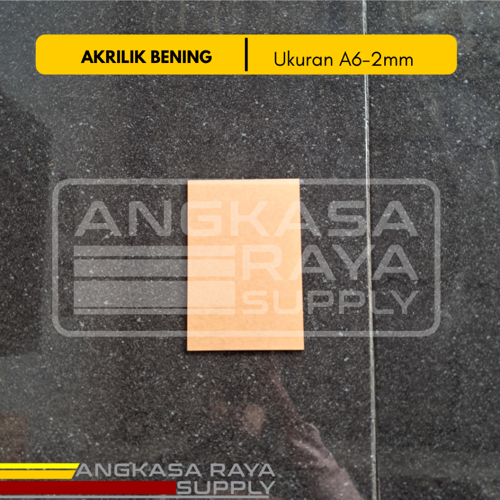 

Akrilik Bening A6 ketebalan 2mm/Acrylic Sheet Clear