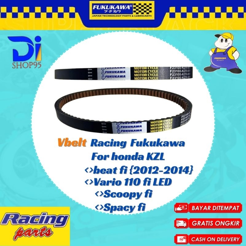 FUKUKAWA VANBELT RACING HONDA KZL BEAT FI STATER KASAR/BEAT FI 2012-2014/SCOOPY FI/VARIO 110 FI/BEAT