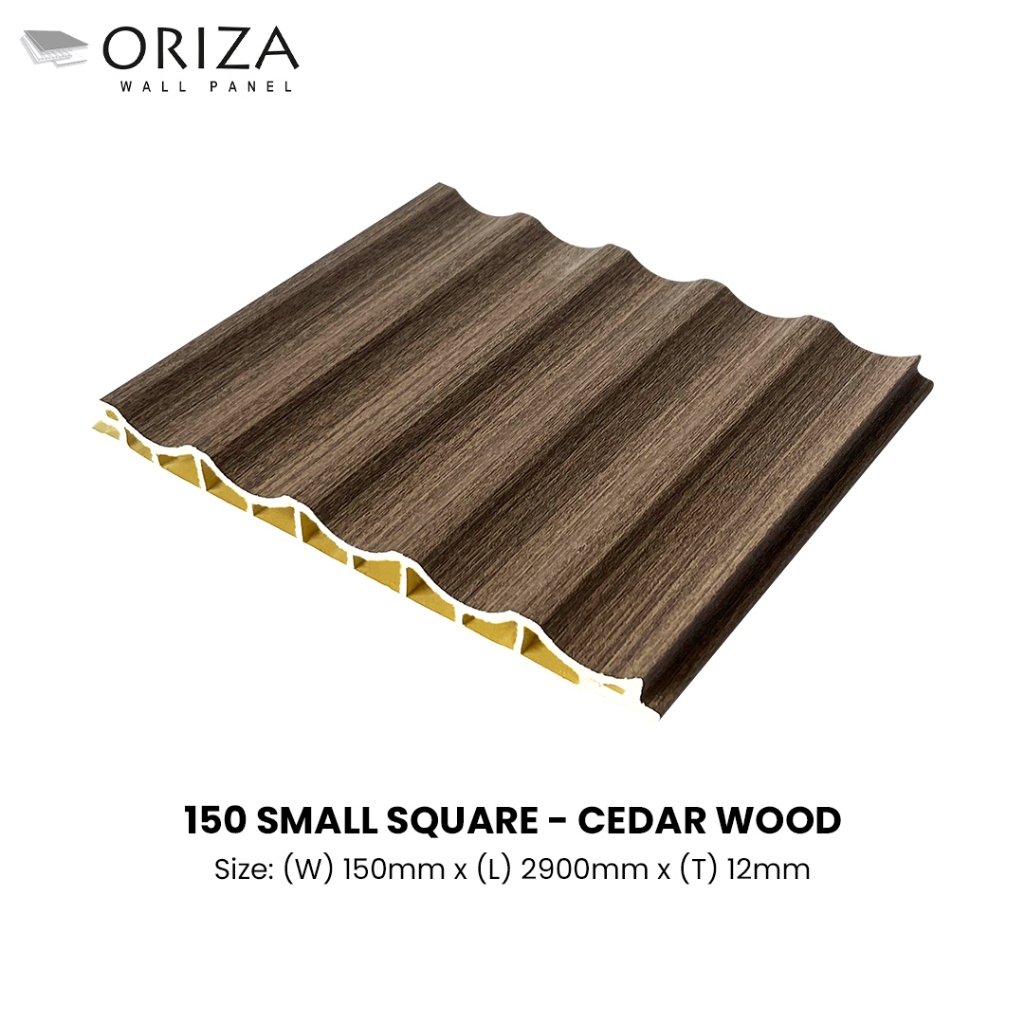 Oriza Wall Panel WPC 150 Wave - Cedar Wood