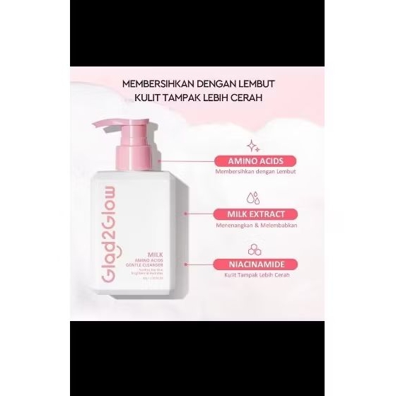 Glad2glow brightening cleanser low ph gel cleanser