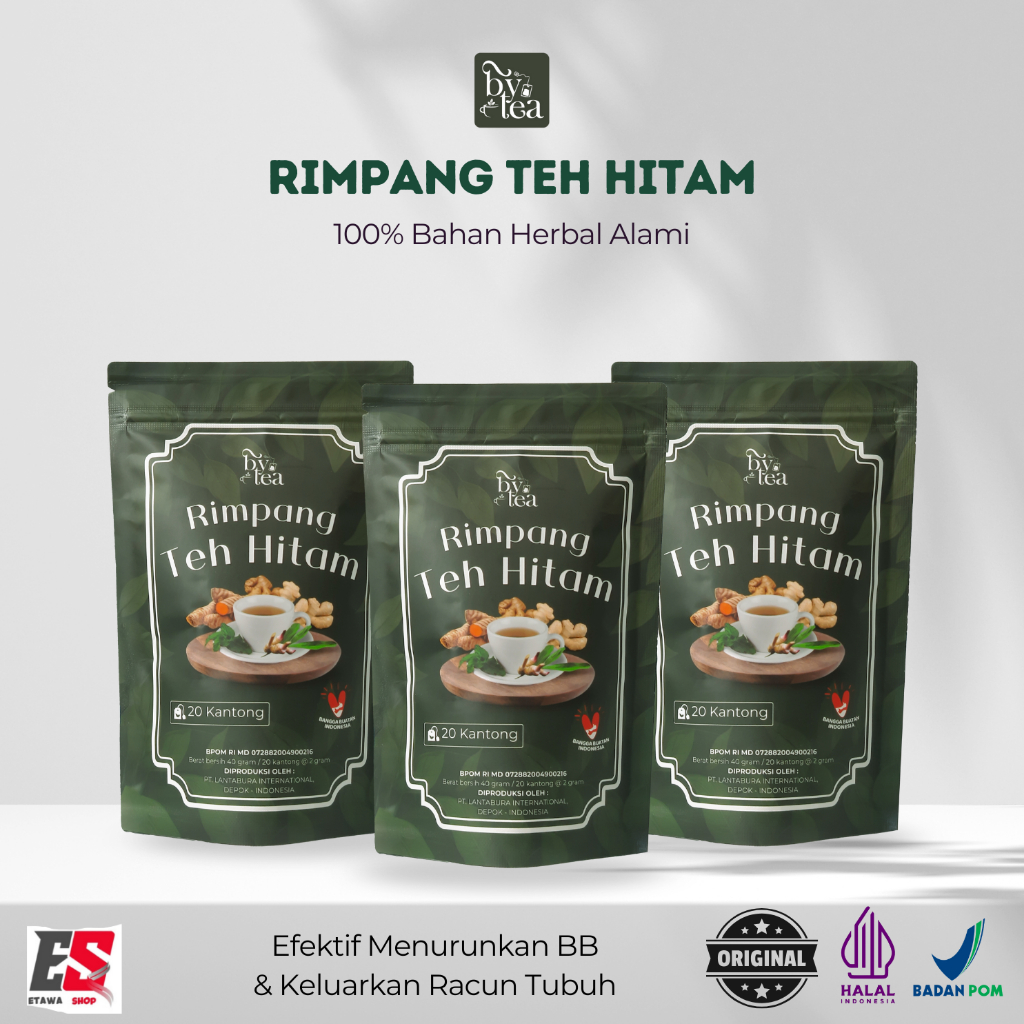ByTea - Rimpang Teh Hitam | Minuman Rempah Rimpang | Teh Diet Pelangsing | BPOM