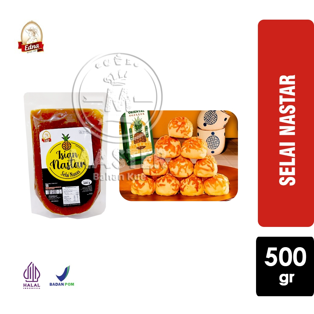 

Selai Nastar EDNA Pineapple Filling Isian Selai Buah Nanas [Pouch 500g]