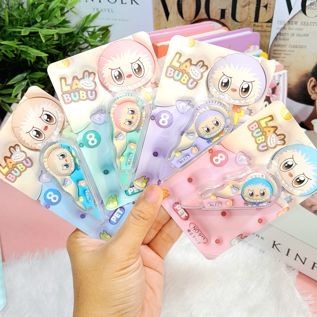 

Correction Tape LABUBU 1 PCS Cute Lucu Ukuran Panjang 8 meter Harga Murah / Tip-ex Labubu Unik Imut Ready 4 Variant Warna Alat Tulis Sekolah Kekinian Unik Kualitas Terbaik Bisa Grosir dan COD